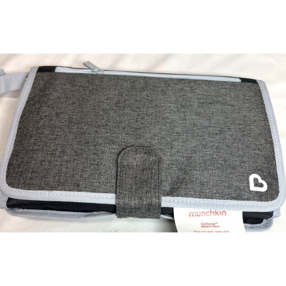 Munchkin Portable Diaper Changing Pad With Storage Pockets & Waterproof Surface